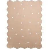 Little Olly Matta barnrum | Cloudy Dots beige hos Volero | 140x200cm | Beige | 3D | Mesh | Vågig | Barnkläder