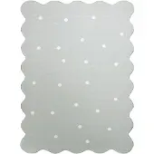 Little Olly Matta barnrum | Cloudy Dots mintgrön hos Volero | 80x150cm | Grön | 3D | Mesh | Vågig | Barnkläder