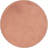 NATURL. Rund låghårig matta | Cozy rosa hos Volero | Ø 80cm | Rosa | Cotton | Rund | Inomhusmattor
