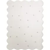 Little Olly Matta barnrum | Cloudy Dots vit hos Volero | 160x230cm | Vit | 3D | Mesh | Vågig | Barnkläder