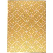 FRAAI Geometrisk utomhusmatta | Faro Ripple gul hos Volero | 80x150cm | Gul | Jute | Rektangel | Utomhusmattor