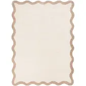 FRAAI Tvättbar matta | Hazy beige/gräddvit hos Volero | 120x170cm | Beige | Vågig | Inomhusmattor