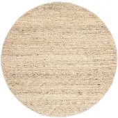 NATURL. Rund ullmatta | Feline taupe/melerad hos Volero | Ø 120cm | Taupe | Cotton | Rund | Inomhusmattor