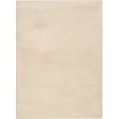 NATURL. Mjuk fluffig matta | Cozy beige hos Volero | 150x230cm | Beige | Cotton | Rektangel | Inomhusmattor