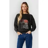 Rip Curl Seeker Raglan Standard Crew Tröja washed black, XS