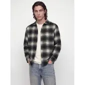 Jack & Jones Skjorta 'JJESOHO OLLIE' grå / antracit / ljusgrå