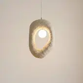 Opviq Hänglampa Zoga , dimbar, Creme / bärnsten, Vardagsrum / matsal, Syntetmaterial, Modern, Pendellampa