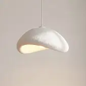 Opviq Hänglampa LUNA , dimbar, Vitt / opal, Vardagsrum / matsal, Syntetmaterial, Modern, Pendellampa