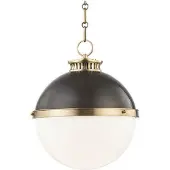 Hudson Valley Lighting Latham taklampa antik mässing/brons