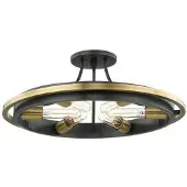 Hudson Valley Lighting Chambers taklampa antik mässing/brons