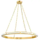 Hudson Valley Lighting Wingate takkrona antik mässing