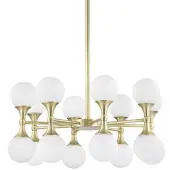 Hudson Valley Lighting Astoria takkrona antik mässing