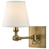 Hudson Valley Lighting Hillsdale vägglampa antik mässing