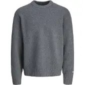 Jack & Jones Tröja - Stickad - JorNørrebro - Dark Grey Melange - - 14 år (164) - Tröja