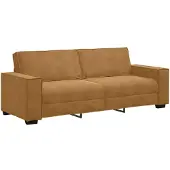vidaXL 3-sitssoffa brun 220x78x84 cm sammet