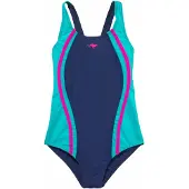 Kangaroos Baddräkt marinblå / jade / neonrosa