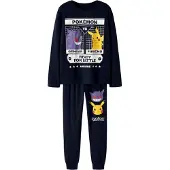 Name it Pyjamas 'NKMSux Pokemon' marinblå / gul / lavendel / vit