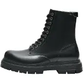 Bershka Boots med snörning svart