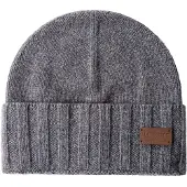 Hackett för män. HM0400107 Cashmere-mössa grå (OSFA), Casual, Kashmir