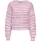 ONLY Tröja 'ONLGOLA' grå / rosa / magenta