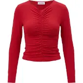 EDITED The Label T-shirt 'Karolina' röd