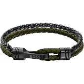 BOSS Sleek bracelet with polished hardware details