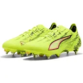 Puma Ultra 6 Ultimate SG Unleashed - Gul/Svart/Röd/Gul - Soft Ground (SG), storlek 43