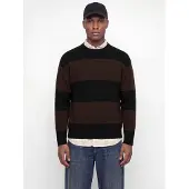 Jack & Jones Tröja 'JJSoho Ollie' brun / svart