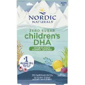 Nordic Naturals , Zero Sugar Barns DHA, Ålder 3+, Passion Fruit Lemon, 250 mg, 30 Gummy Chews