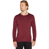 Icebreaker - Underställ - M Merino 200 Oasis LS Crewe Port för UnisexUll - Storlek XXL - Bordeaux
