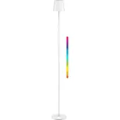 Goobay Trådlös LED-golvlampa, storlek XL, 122 cm, RGBW, vit