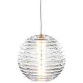 Tom Dixon Glas pendellampa Press Sphere, dimbar, Genomskinlig / transpare, Vardagsrum / matsal, Glas, Design, Pendellampa