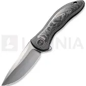 We Knife Synergy2v2 fällkniv, shredded carbon fiber