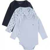 Tommy Hilfiger Sparkdräkt/body 'ESS' marinblå / ljusblå / svart