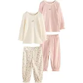 Next Pyjamas beige / ljusrosa