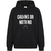 Calvin Klein Jeans Relaxed Calvins Or Nothing Graphic Hoodie