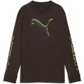 Puma T-shirt 'STREET' choklad / limette / petrol