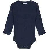 Joha Body - Ull/Silke - l/ä - Marinblå - - 100 - Body L/Ä