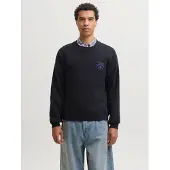 Jack & Jones Sweatshirt 'JORCHAMBERI' blå / gråmelerad / svart