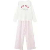 Mango KIDS Pyjamas 'LIGTHS' ljusgrön / rosa / magenta / vit