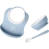 BabyBjörn Middagsset - 3 Delar - Pastellblå - - One Size - Middagsset