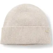 BOSS Cashmere beanie hat with metallic logo trim