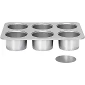 Patisse Mini 6 formar till kakor med avtagbar botten 8 cm SILVER-TOP