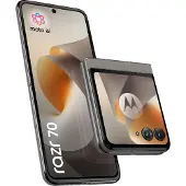 Motorola RAZR 70 - 5G pekskärmsmobil - dual-SIM - RAM 8 GB / Internminne 256 GB - OLED-skärm - 6.9 - 2640 x 1080 pixlar (120 Hz) - 2 bakre kameror 50 MP, 50 MP - front camera 32 MP - pantone hematite