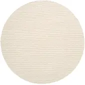 NATURL. Rund ullmatta | Feline vit hos Volero | Ø 80cm | Vit | Cotton | Rund | Inomhusmattor