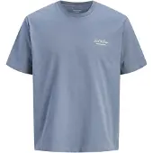 Jack & Jones Junior T-shirt 'JJEArchive' ljusbeige / safir