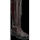 Tommy Hilfiger Gold Tone Hardware Leather Riding Boots