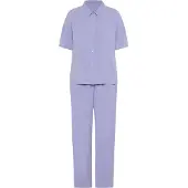 LASCANA Pyjamas violettblå