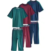 Next Pyjamas marinblå / smaragd / burgunder