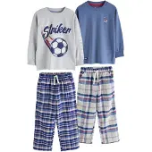 Next Pyjamas blå / gråmelerad / röd / vit